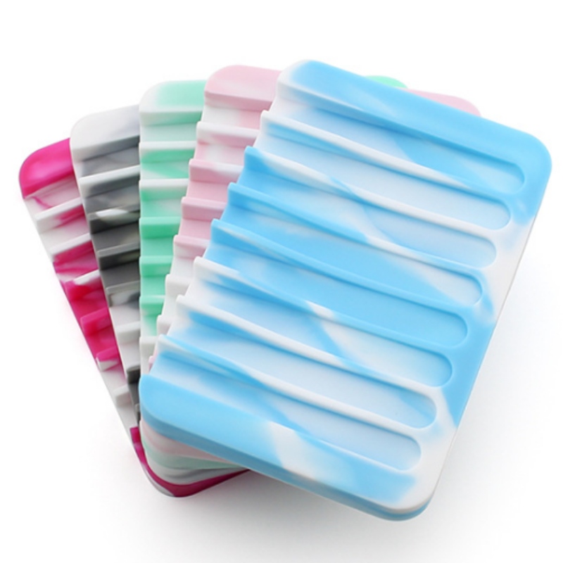 ชั้นวางสบู่หยดน้ำทรงสี่เหลี่ยมคละสี