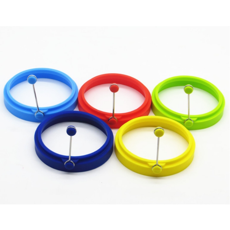 ไข่เจียวซิลิโคนกลมจับซิลิโคนไข่เจียว DIY แม่พิมพ์กระเป๋าไข่ซิลิโคนไข่แหวน