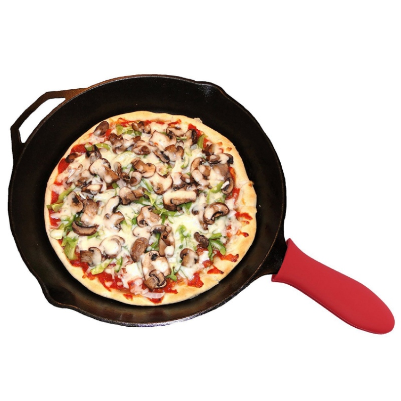 ซิลิก้าเจลหนาฝาครอบด้ามจับกระทะซิลิก้าเจลถุงมือฉนวนกันความร้อนกันลื่นฝาครอบด้ามจับ