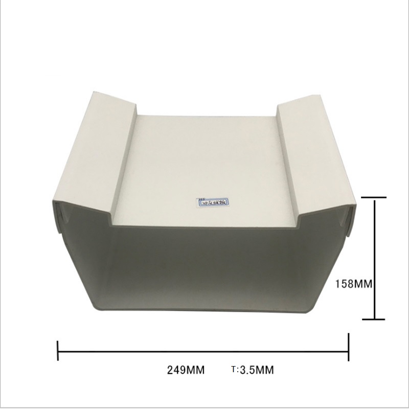 พีวีซีพลาสติกรีดท่อสี่เหลี่ยมพลาสติกพีวีซีม่านน้ำผนังร่อง