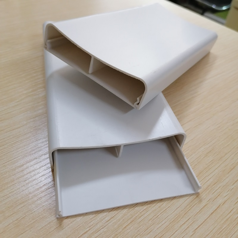 สาย PVC hider ช่องการจัดการสายเคเบิลแบบ Dual Channel ช่อง PVC Cable Concealer Raceway