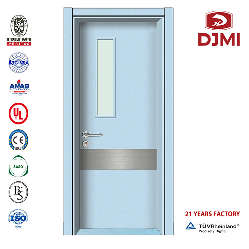 ประตูไม้อัดราคาถูกโครงการไม้เนื้อแข็งประตูไม้ทนไฟแบบกำหนดเองแบบไม้เดี่ยว 2018 โรงพยาบาล Foshan Bs En ประตูทางวิศวกรรมสำหรับสำนัก...