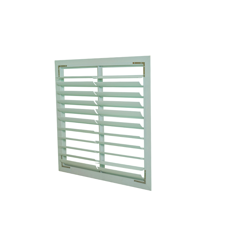 มู่ลี่พีวีซีประหยัดพลังงานบานเกล็ดพลาสติกระบายอากาศบานเกล็ดพีวีซีสำหรับพัดลมดูดอากาศ