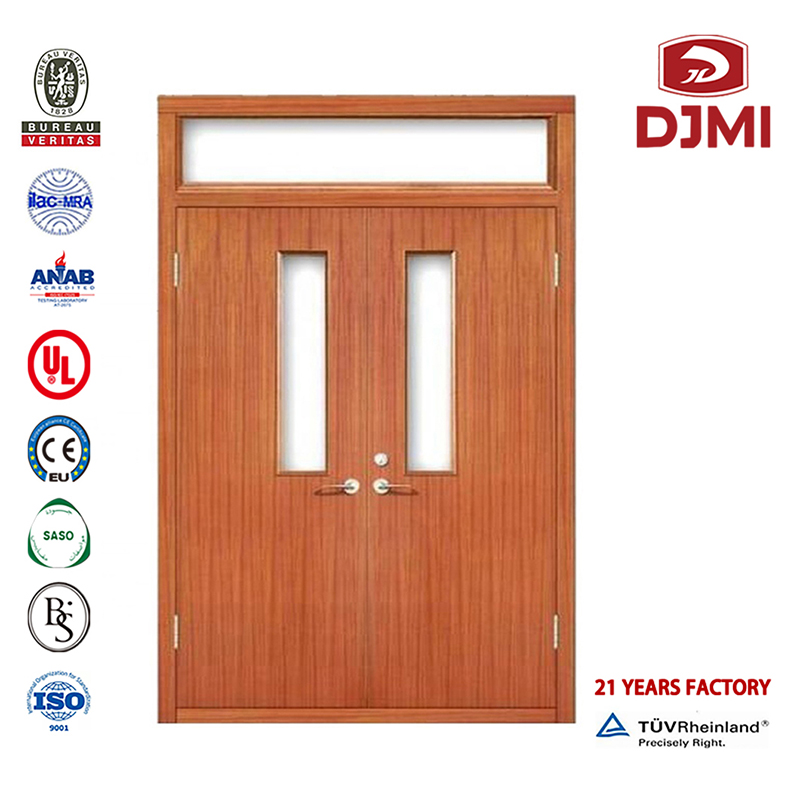 โรงงานจีน Mdf Flush Proof ประตูเชิงพาณิชย์ประตูกันไฟภายในห้องประชุมราคาถูกประตูไม้คู่ประตูที่ได้รับการจัดอันดับสำหรับการสร้างผู...