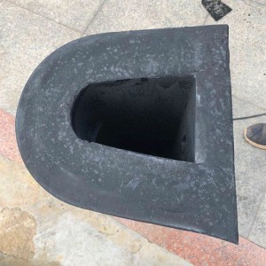 ครึ่งวงกลมเขื่อนท่าเรือยางป้องกันเรือสี่เหลี่ยมกันชน