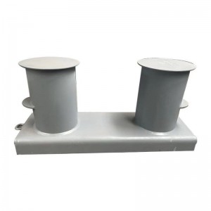 ข้ามขัดบรอนซ์ผูกเรือเดี่ยวและคู่ข้ามผูกสายเคเบิลเสาเข็ม