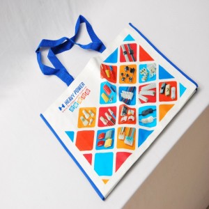 ทนทานสามารถนํากลับมาใช้ใหม่ได้กับถุงช้อปปิ้งตัดมือจับ