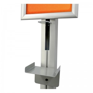 ร้านค้าปลีก tmj711 ง่ายต่อการติดตั้งสองด้านโลหะสบู่เหลวแสดงชั้นวาง