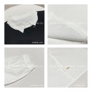 ง่ายออกแบบแฟชั่นสันทนาการที่เรียบง่ายลายสีทึบซุปเปอร์ขนาดใหญ่ที่กำหนดเอง 19507 เสื้อยาวหลวม