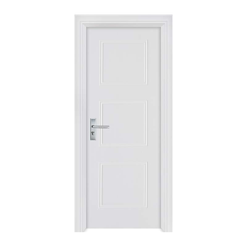 จีนราคาถูกห้องนอนประตูไม้ประตูหลักสีขาวโรงงานเต้าเสียบป้องกันเสียง commercia