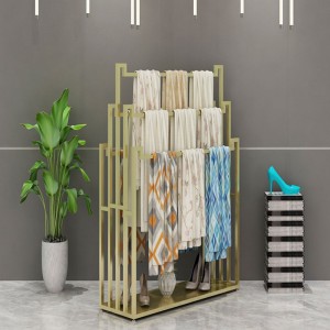 TMJ PP-564 ผู้ผลิตในจีนขายส่งออกแบบปรับแต่งได้กุหลาบชั้นวางเสื้อผ้า