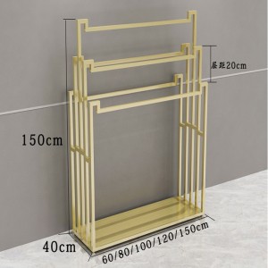 TMJ PP-564 ผู้ผลิตในจีนขายส่งออกแบบปรับแต่งได้กุหลาบชั้นวางเสื้อผ้า