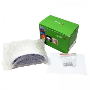 โคมไฟติดผนังรูปครึ่งวงกลมพลังงานแสงอาทิตย์