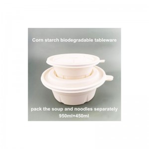 บรรจุภัณฑ์อาหารที่ย่อยสลายได้ทางชีวภาพที่เป็นมิตรกับสิ่งแวดล้อมบรรจุ