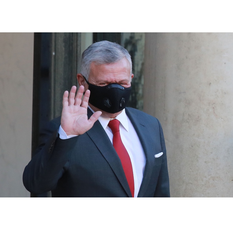 กษัตริย์ของจอร์แดนอับดุลลาห์ได้รับวัคซีนโคโรนารูส