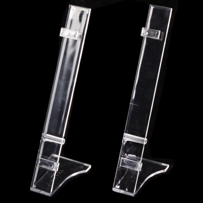 tmj-pp-587 โปร่งใส acrylic เดี่ยวแสดงกรอบการสนับสนุนดัดพลาสติกนาฬิกาข้อมือแสดงกรอบ