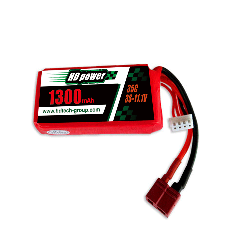 HD POWER 1300mAh 35C 3S 11.1V lipo แบตเตอรี่