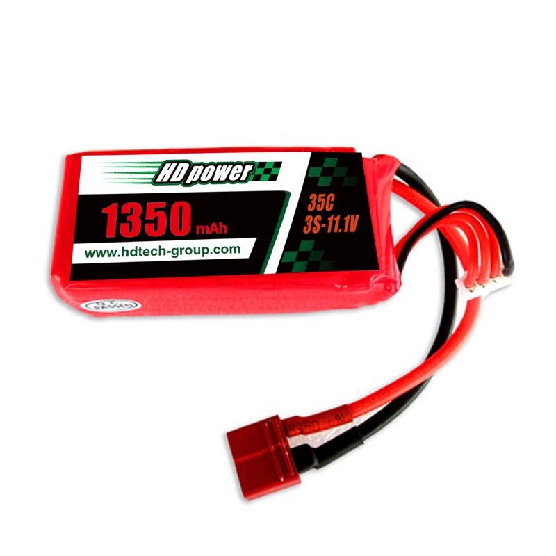 แหล่งจ่ายไฟความละเอียดสูง 1350mAh 35c 3s-11.1v แบตเตอรี่ลิเธียม