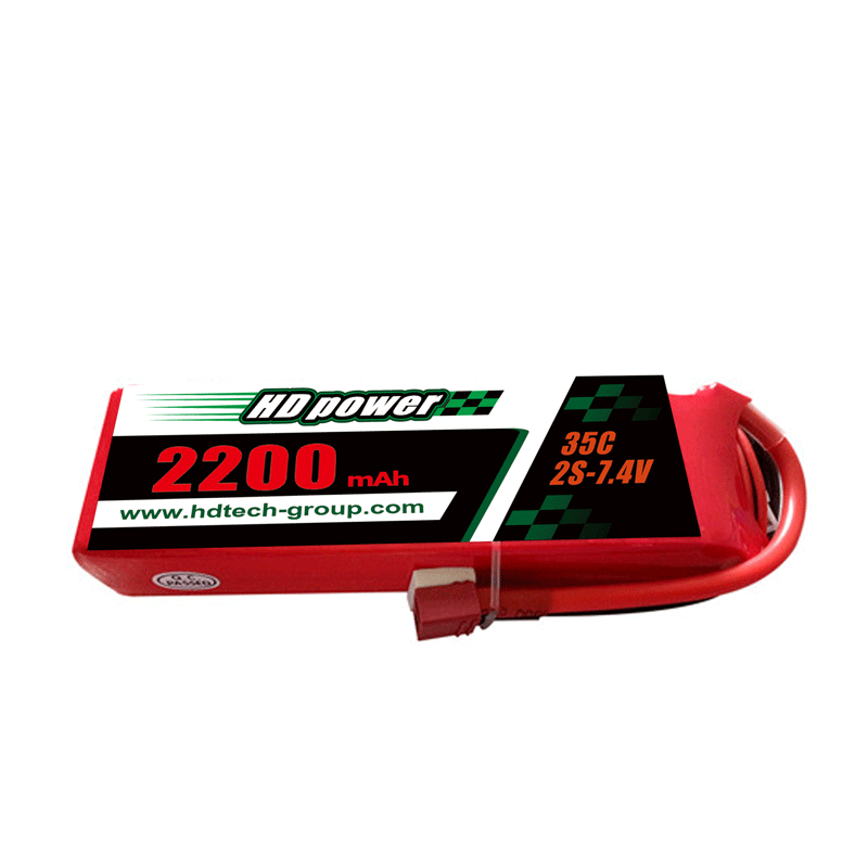 HD POWER 2200mAh 35C 2S 7.4V แบตเตอรี่ lipo