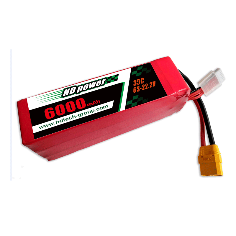 HDPOWER 6000mAh 35C 6S 22.2V แบตเตอรี่ lipo