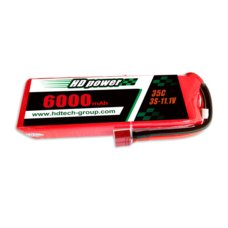 HD POWER 6000mAh 35C 3S 11.1V lipo แบตเตอรี่