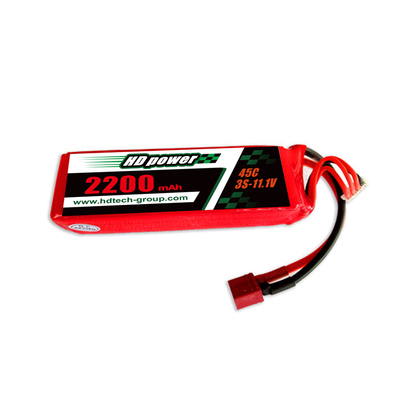 HD POWER 2200mAh 45C 3S แบตเตอรี่ lipo 11.1V