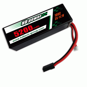 HD 5200mAh 100C 3S 11.1V แบตเตอรี่รถยนต์แบบแข็งกรณี RC