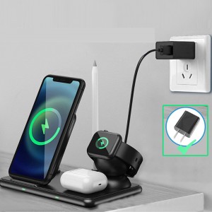 สถานีชาร์จไร้สาย 4 in 1