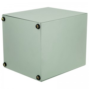mint green metal urn