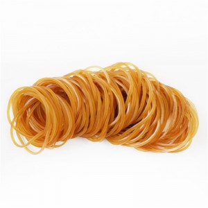 ความยืดหยุ่นสูงต่อต้านริ้วรอยสีเหลืองยางรัดโรงงานขายส่งแหวนยางปรับแต่งได้