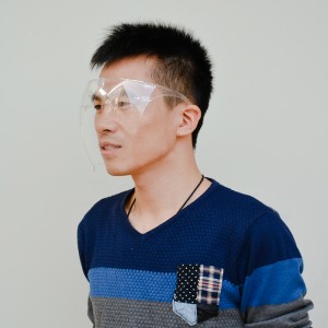 อุปกรณ์ความปลอดภัยป้องกันหมอกที่กำหนดเองการแยกพลาสติก Blocc Face Shield