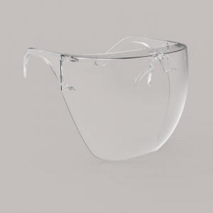 Anti-Spray Safety Equipment Plastic Blocc Face Shield พร้อมกรอบ