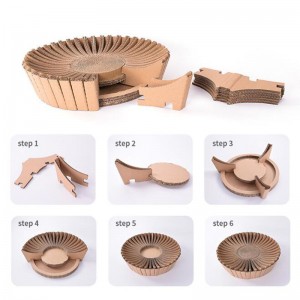 Snowflower Paper Cat Scratch Nest