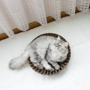 Snowflower Paper Cat Scratch Nest