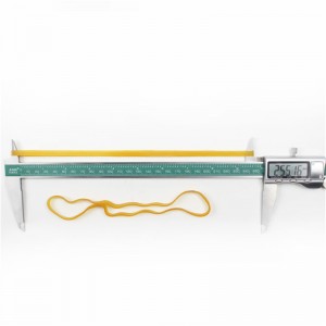 ปรับแต่งได้ยาวและกว้างสีเหลืองธรรมชาติโปร่งใสทนทานความยืดหยุ่นสูงอุตสาหกรรมยางรัด