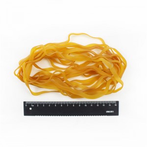 ปรับแต่งได้ยาวและกว้างสีเหลืองธรรมชาติโปร่งใสทนทานความยืดหยุ่นสูงอุตสาหกรรมยางรัด