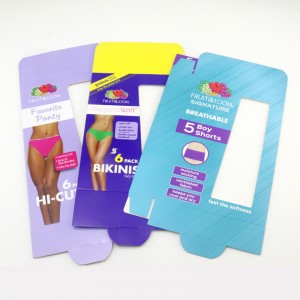 กล่องแสดงชุดชั้นในชุดชั้นในกล่องหน้าต่างการ์ดหน้าต่าง