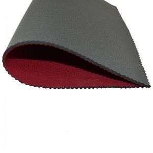 ผ้าที่เป็นมิตรกับสิ่งแวดล้อมกันน้ำยางโพลีเอสเตอร์คลอเรจคลอโรพรีนสายรัด Neoprene เพื่อระเหิดกระเป๋าเครื่องสำอางไลคร่าไนลอนแป...