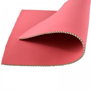 ผ้าที่เป็นมิตรกับสิ่งแวดล้อมกันน้ำยางโพลีเอสเตอร์คลอเรจคลอโรพรีนสายรัด Neoprene เพื่อระเหิดกระเป๋าเครื่องสำอางไลคร่าไนลอนแป...