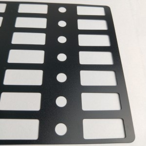 0.25 แผ่นฉนวนฉนวนปะเก็น PC สารหน่วงไฟสีดำง่ายต่อการแปรรูปการประมวลผลขายส่ง