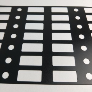 0.25 แผ่นฉนวนฉนวนปะเก็น PC สารหน่วงไฟสีดำง่ายต่อการแปรรูปการประมวลผลขายส่ง