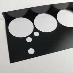 203 * 109 * 0.25 มิลลิเมตรแผ่นฉนวนกันความร้อน PC สีดำ, ทนอุณหภูมิและง่ายต่อการโค้งงอแผ่นฉนวน