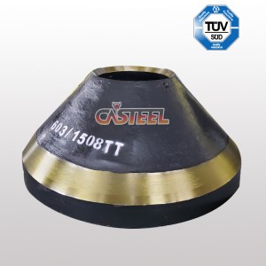 Terex Pegso TC1000, TC1150, TC1300 Cone Crusher Convave&Mantle MN22CR2