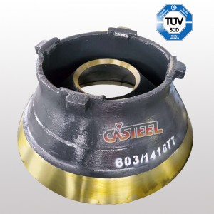 Terex Pegso TC1000, TC1150, TC1300 Cone Crusher Convave&Mantle MN22CR2