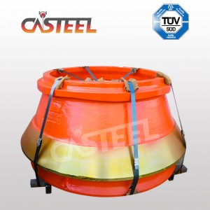 HP500 กรวยบดสวมชิ้นส่วนเว้าและเสื้อคลุม