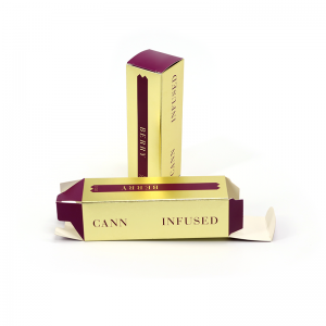 เครื่องสำอางพับกล่องกระดาษรีไซเคิลของขวัญที่กำหนดเองลิปสติกมาสคาร่ายาทาเล็บน้ำมันโปแลนด์บรรจุภัณฑ์กล่อง