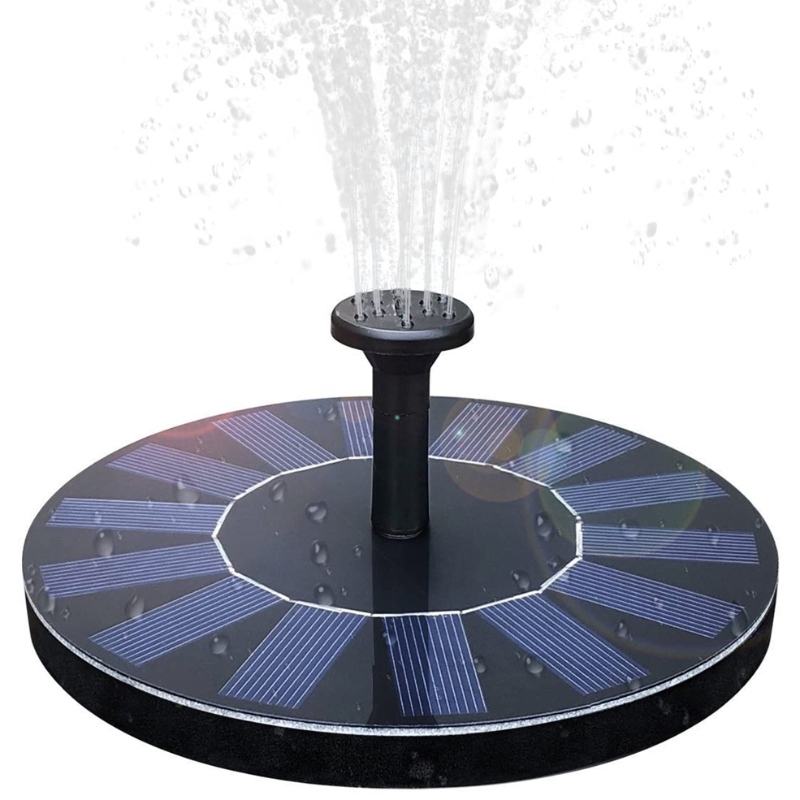 Fattain Fountain พลังงานแสงอาทิตย์ Birdbath น้ำพุ, 1.4 วัตต์แผงเซลล์แสงอาทิตย์ชุดปั๊มน้ำพลังงานแสงอาทิตย์ลอยน้ำพุชุดน้ำพุพลังงานแสงอาทิตย์น้ำพุ