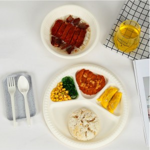 วัสดุ PLA compostable ภาชนะบรรจุอาหารทิ้ง