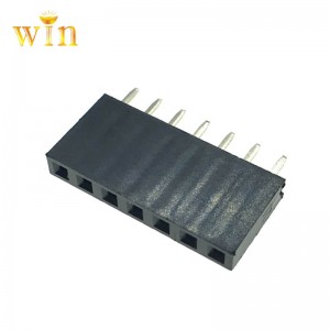 1x7P 180 °แนวตั้ง Pin หัวหมุดหญิงซ็อกเก็ต H8.5mm