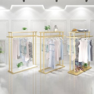 ยืนแสดงเสื้อผ้า